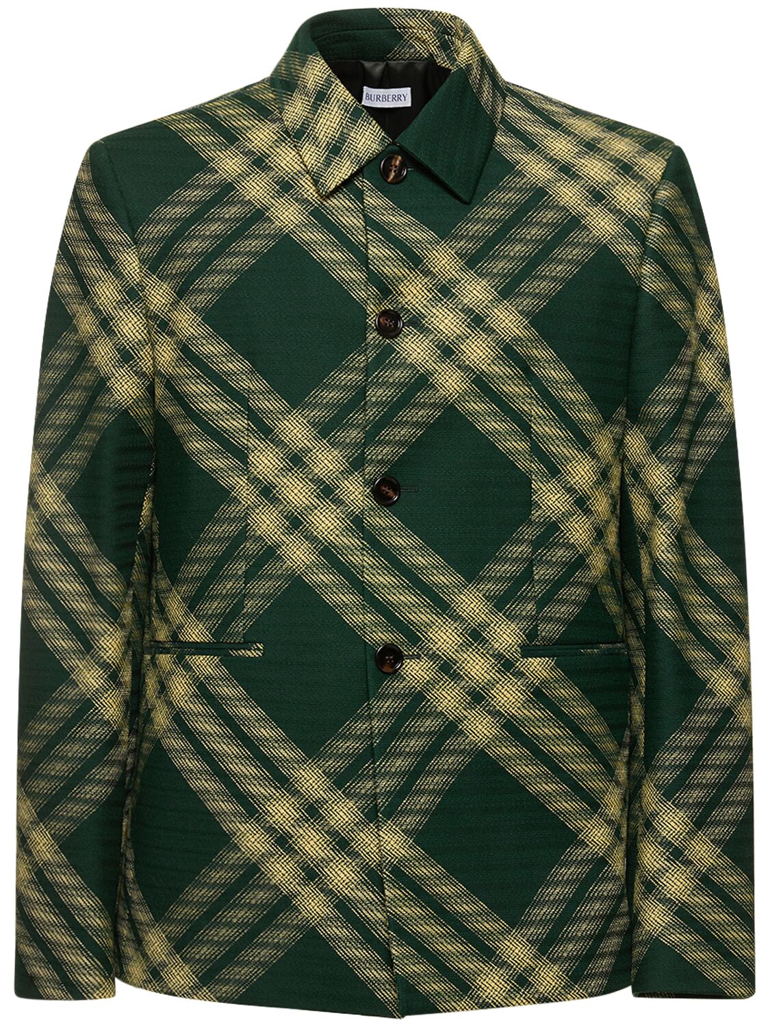 Image of Check Wool Casual Jacket