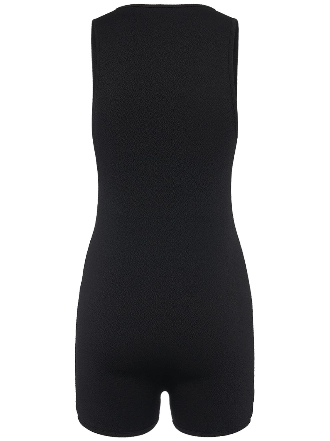 Shop Bottega Veneta Textured Nylon Bodysuit In 黑色