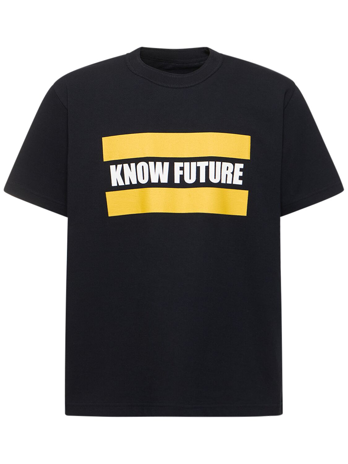 Sacai Know Future Printed T-shirt In 네이비