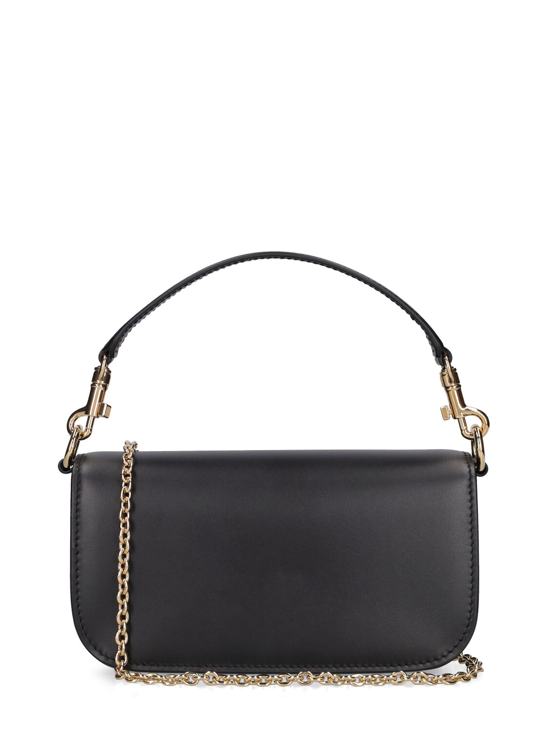 Shop Dolce & Gabbana Leather Top Handle Bag In Black