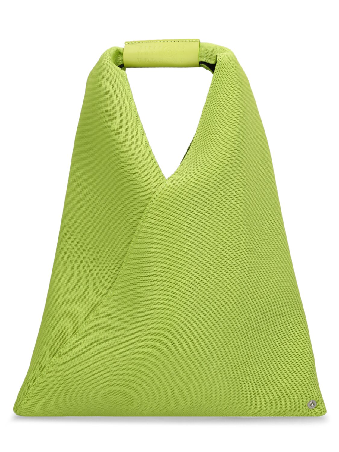 Mm6 Maison Margiela Small Japanese Mesh Top Handle Bag In Lime Green