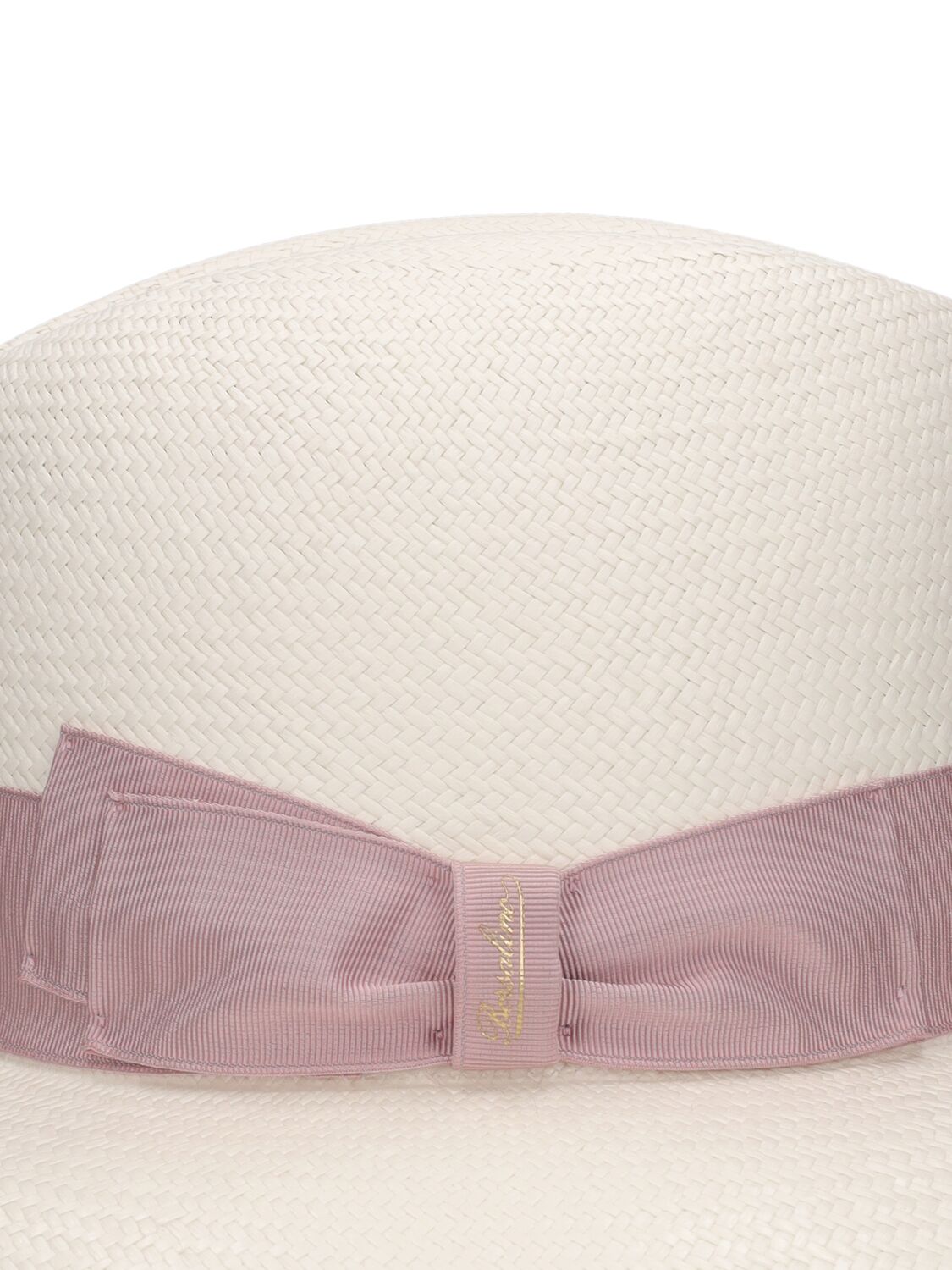 Shop Borsalino Claudette Fine Straw Panama Hat In White,ortensia