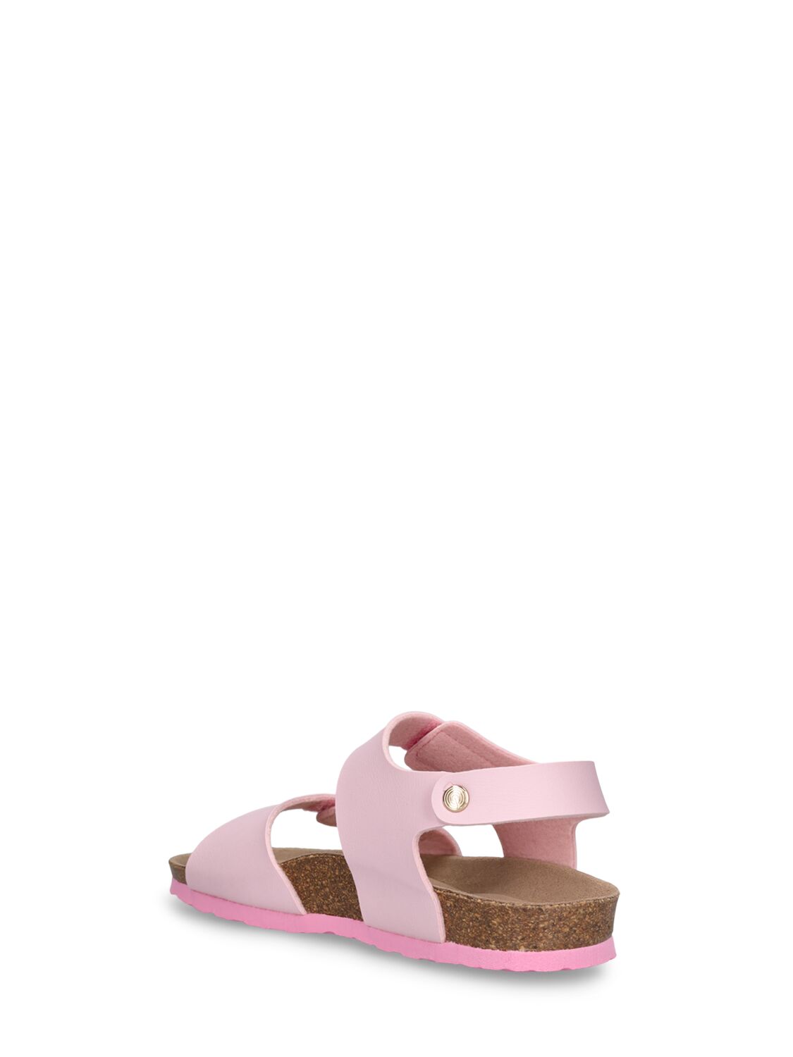 Shop Genuins Vegan Faux Leather Sandals In Pink