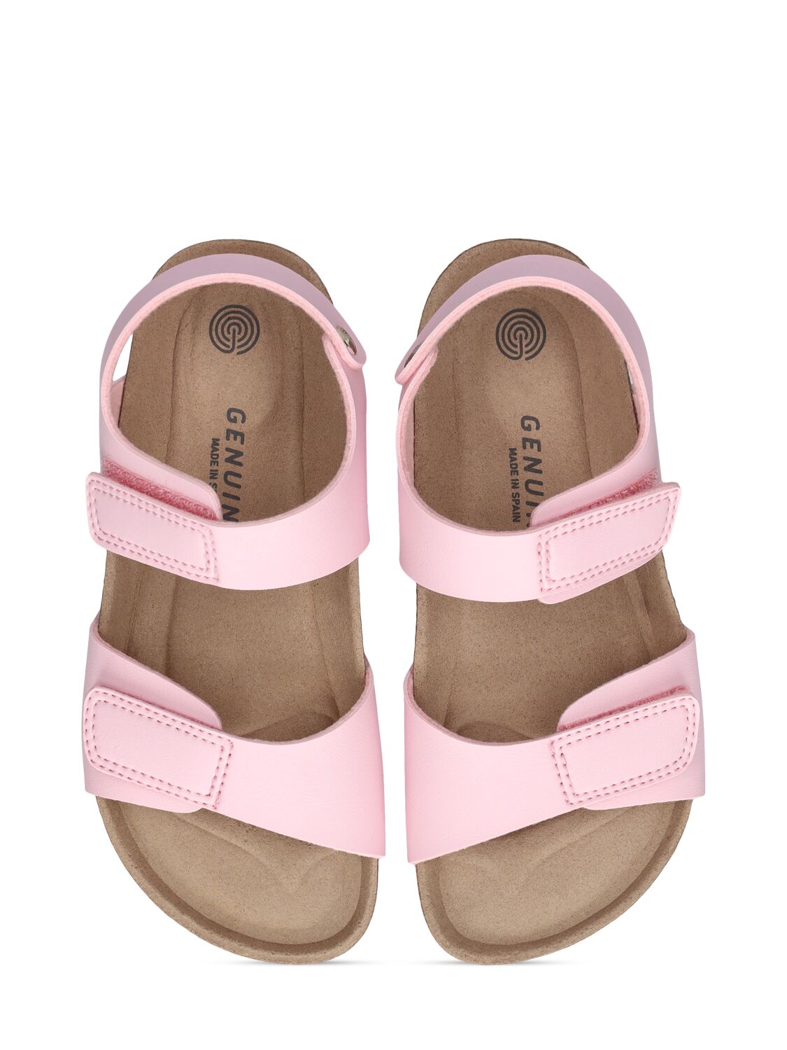 Shop Genuins Vegan Faux Leather Sandals In Pink