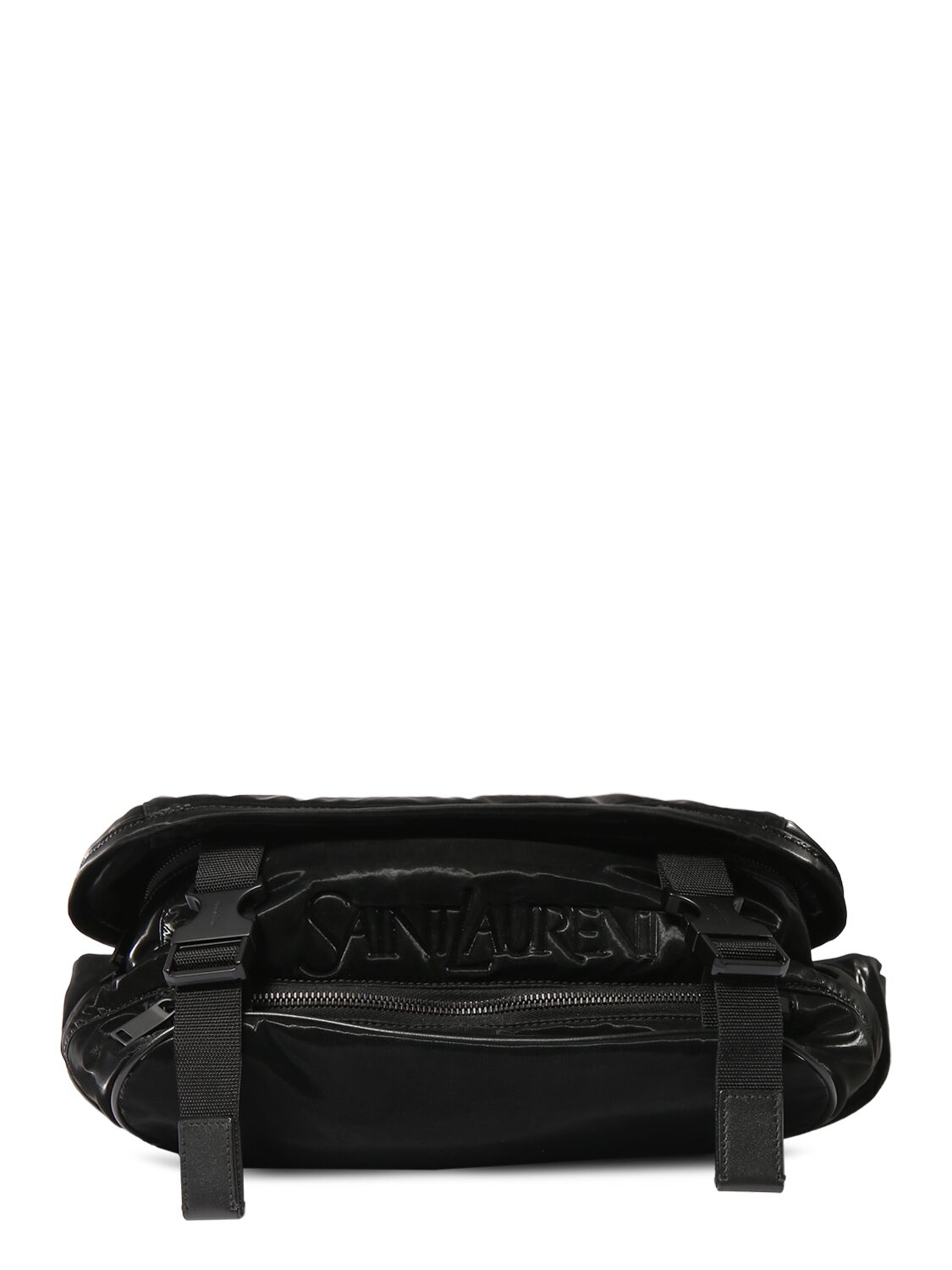 Shop Saint Laurent Tech Bodybag In Black