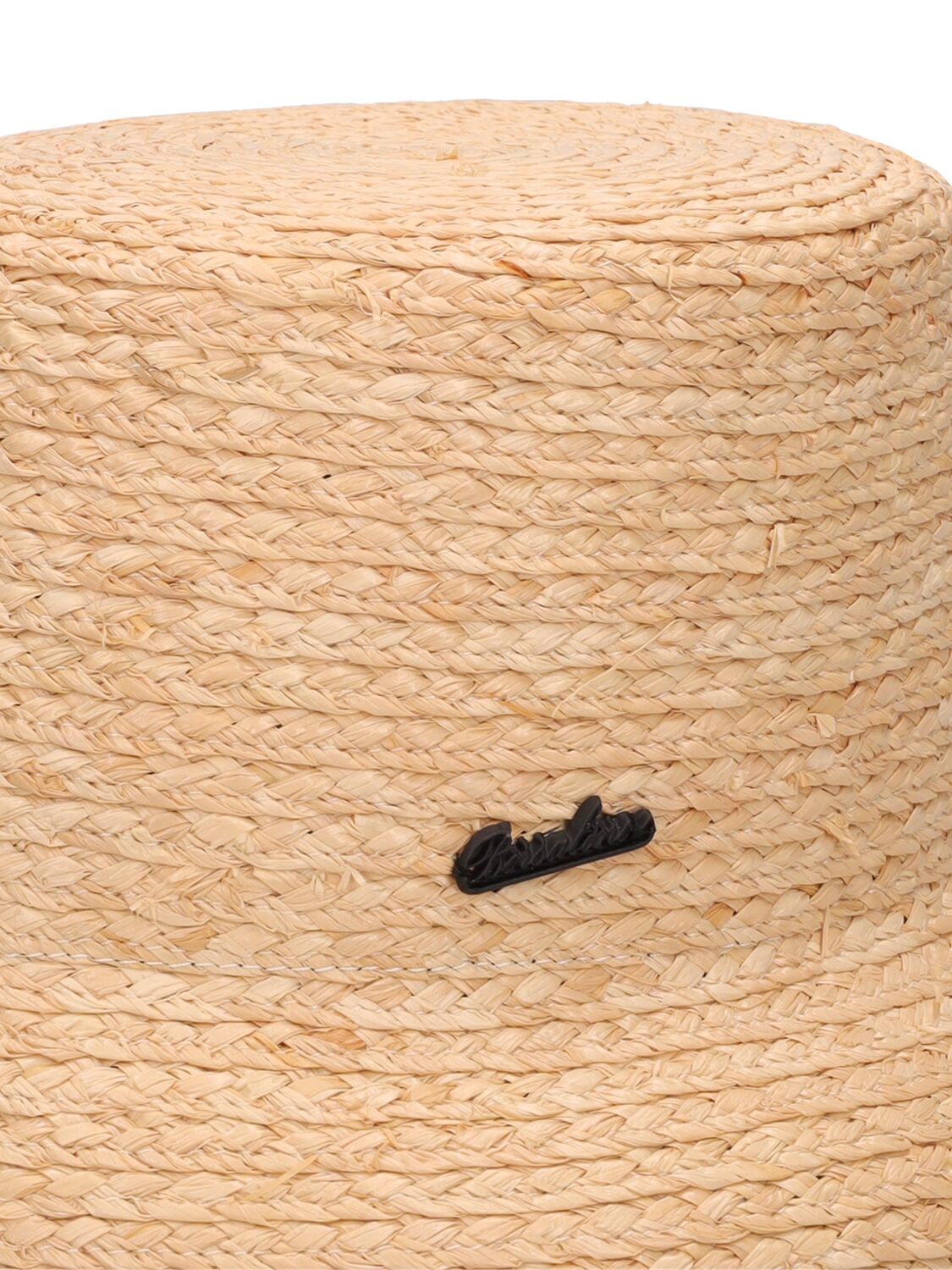 Shop Borsalino Noa Treccia Raffia Hat In Naturale,nero