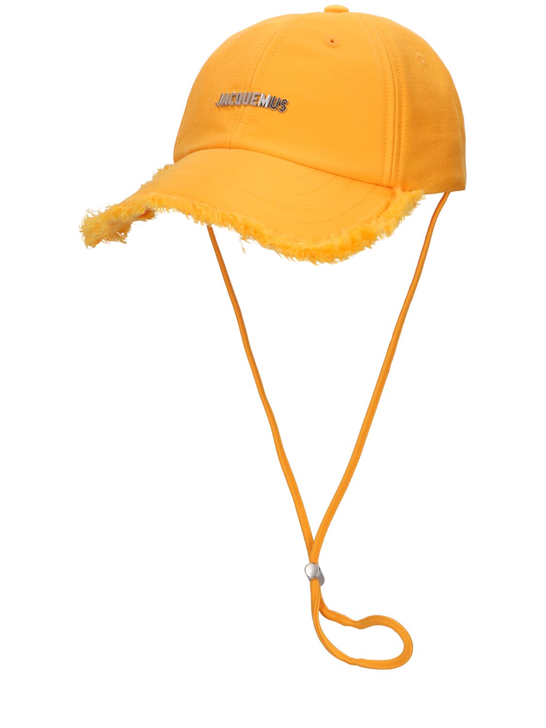 Shop Jacquemus La Casquette Artichaut Cotton Hat In Dark Orange