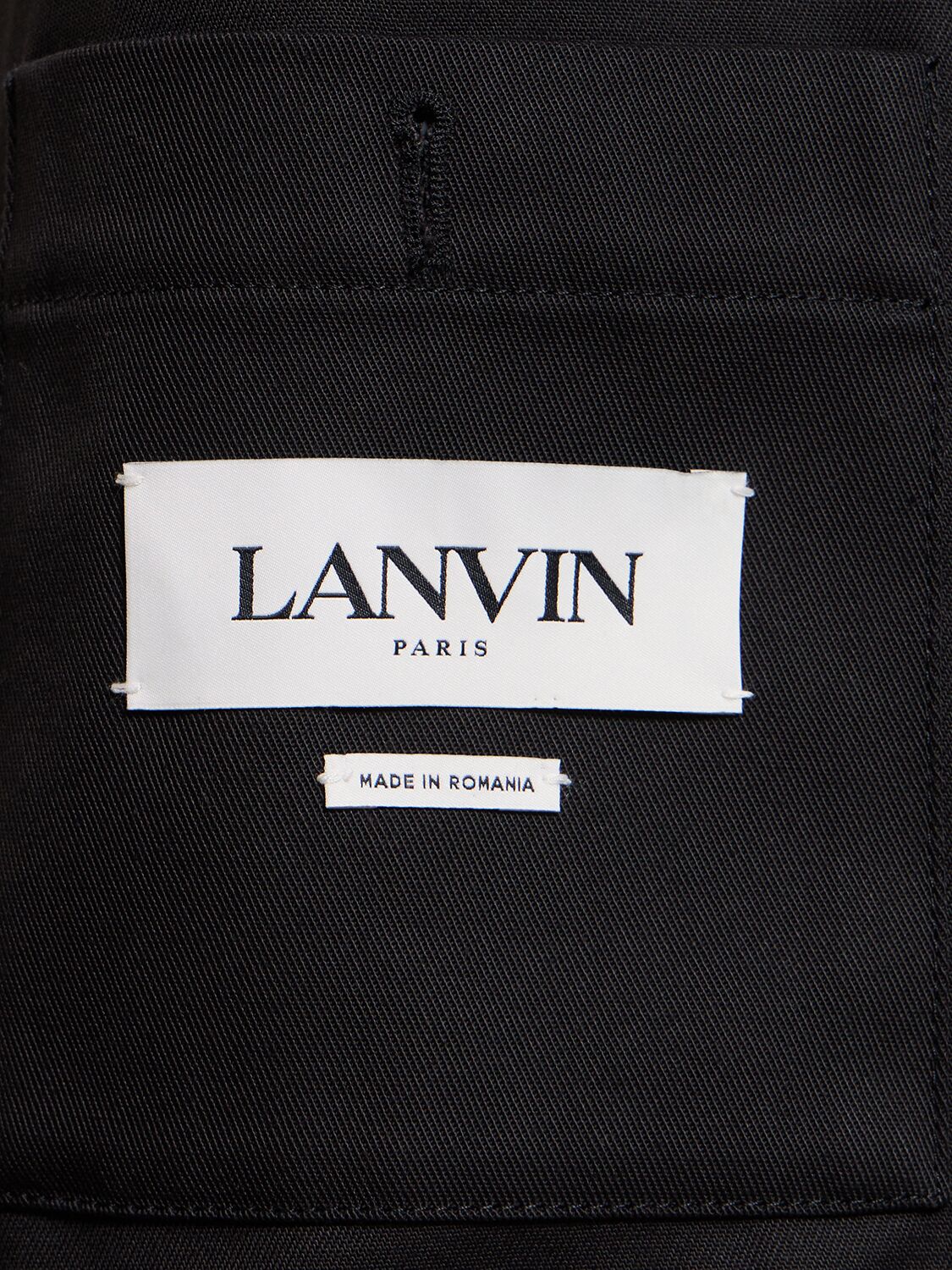 Shop Lanvin Cotton Blend Coach Jacket In 블랙