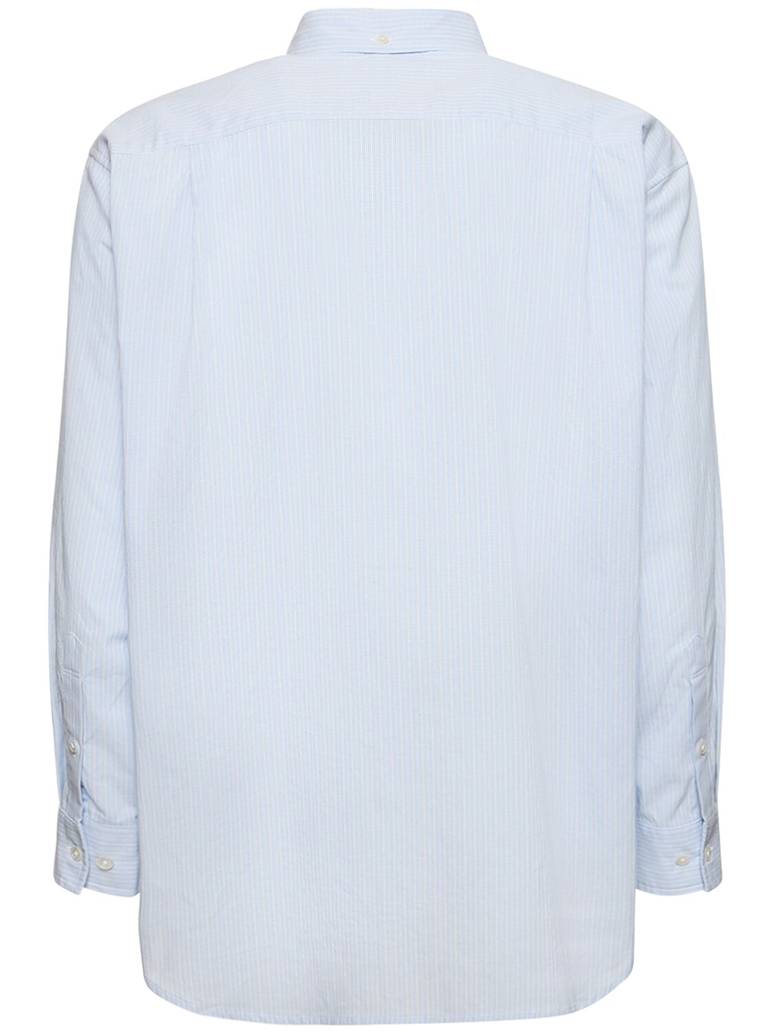 Shop Dunst Oversize Unisex Shirt In Blue,grey Strip