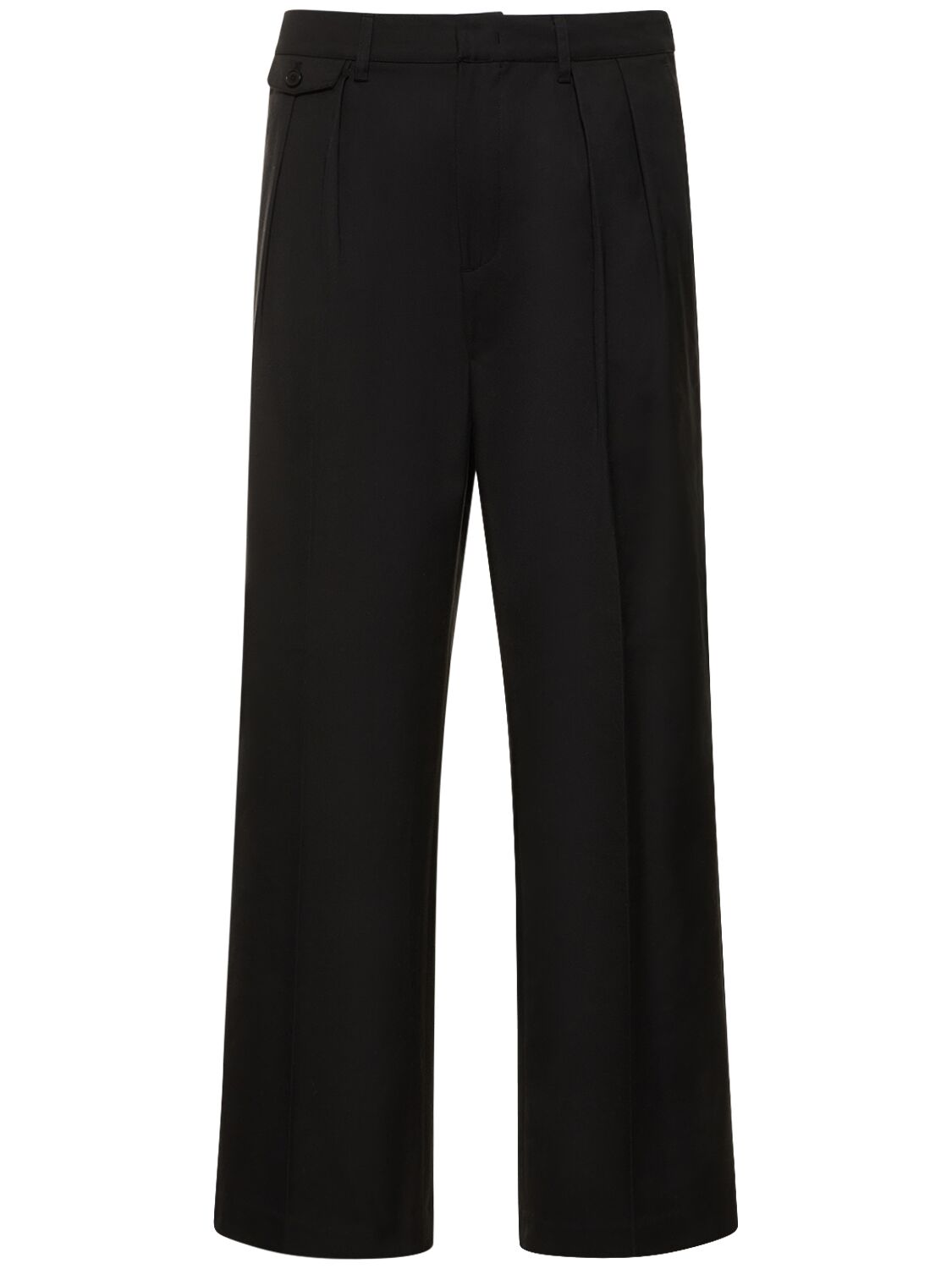 Dunst Heavy Cotton Chino Trousers In Black