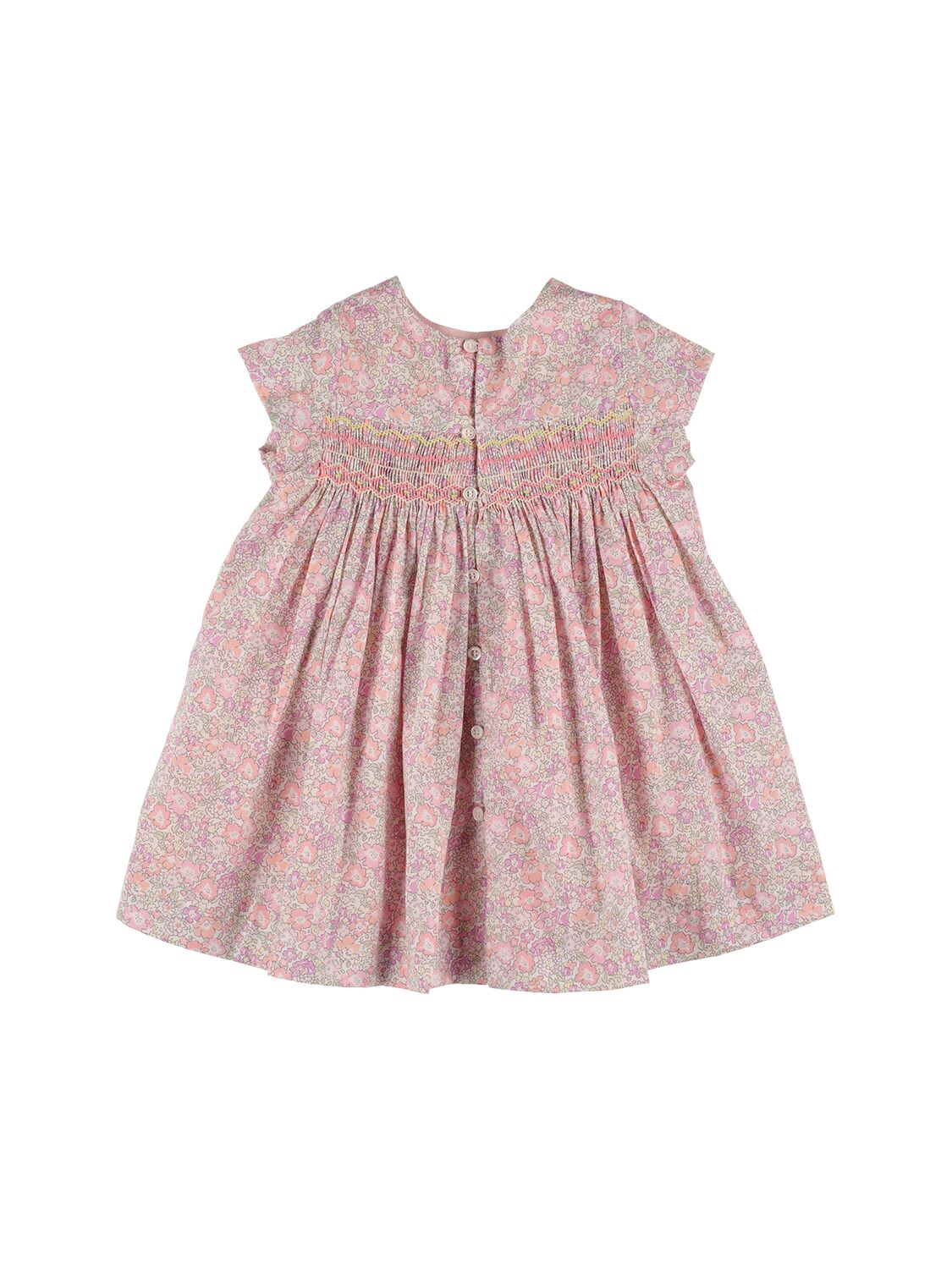 Bonpoint Kids' All Over Print Cotton Dress In Multicolor