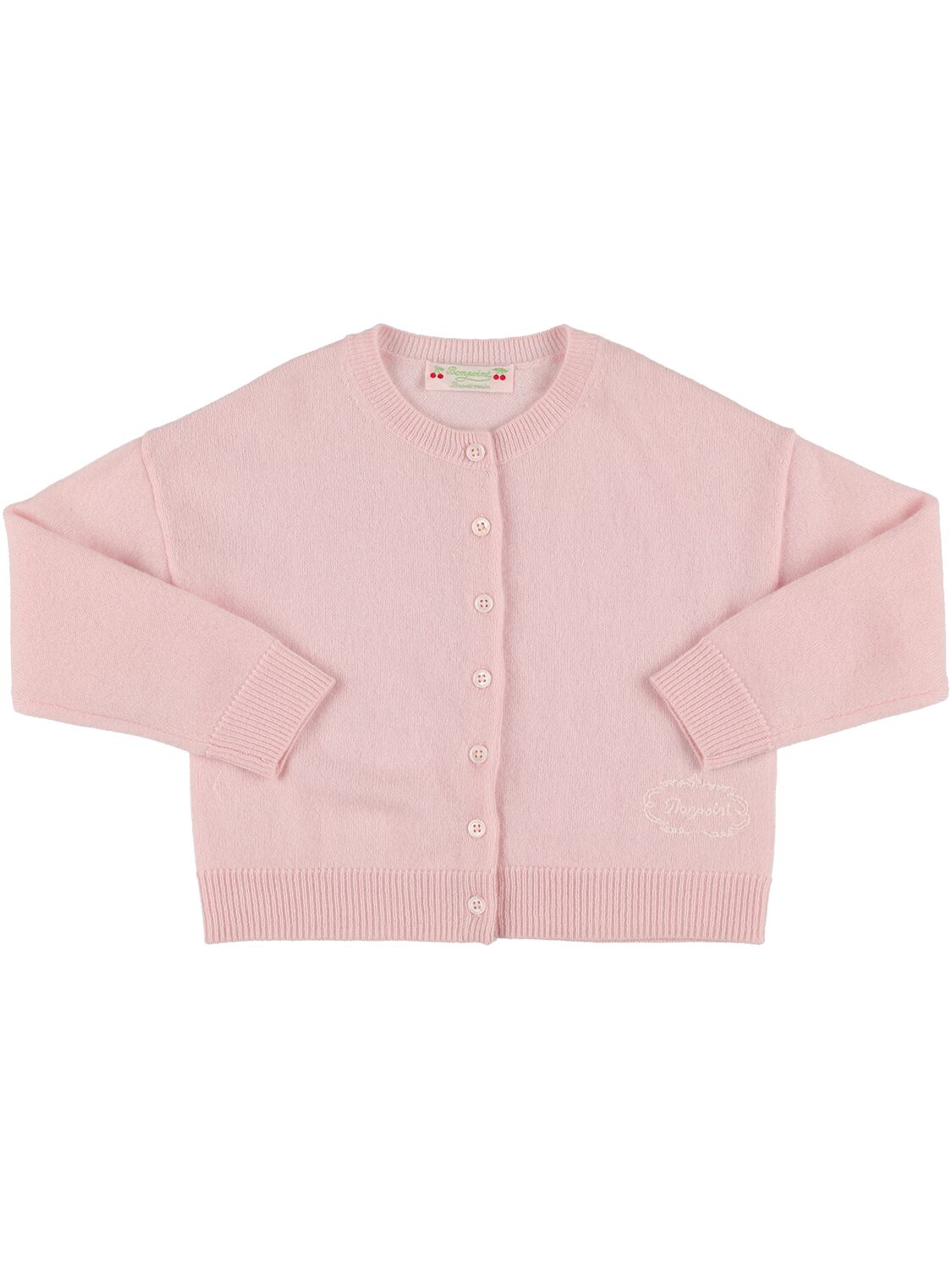 Bonpoint Kids' Cashmere Cardigan In Pink