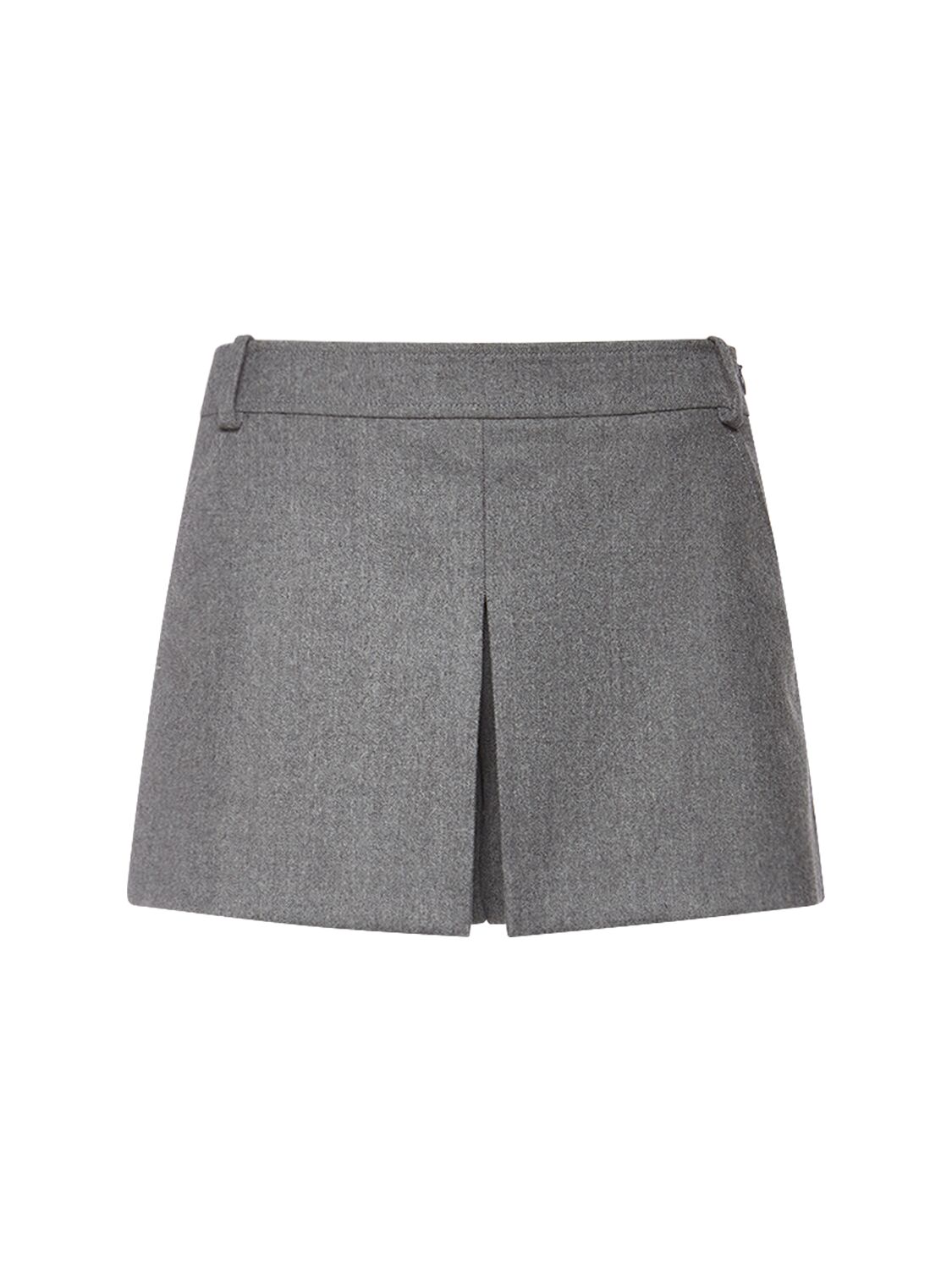 Tom Ford Compact Wool Shorts In Grey