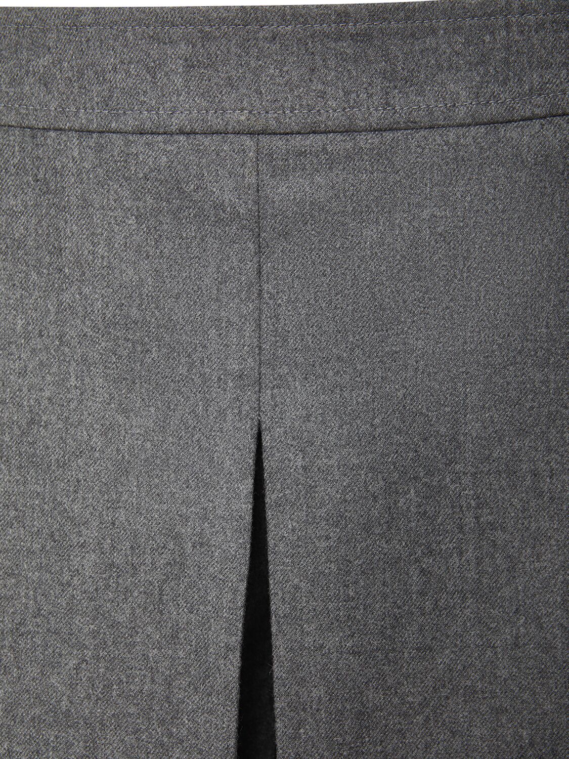 Shop Tom Ford Compact Wool Shorts In Grey