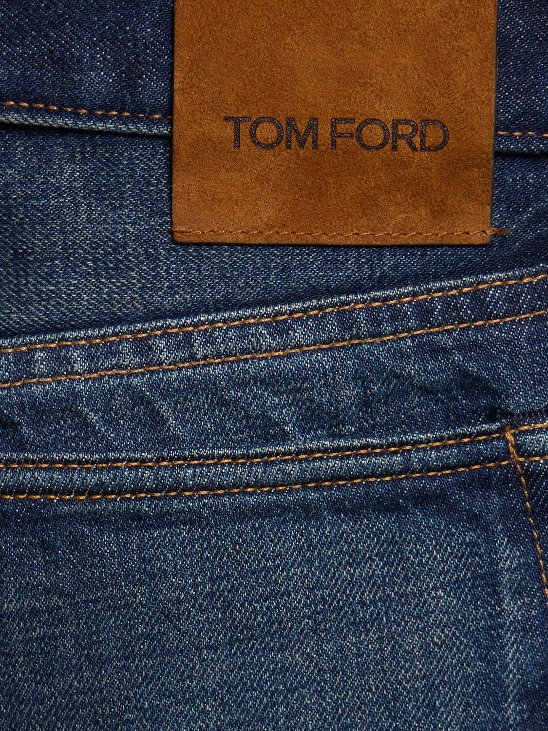 Shop Tom Ford Standard Fit Denim Jeans In Strong High Blu