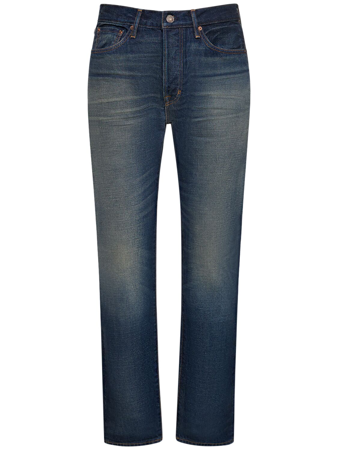 Tom Ford Standard Fit Denim Jeans In Strong High Blu