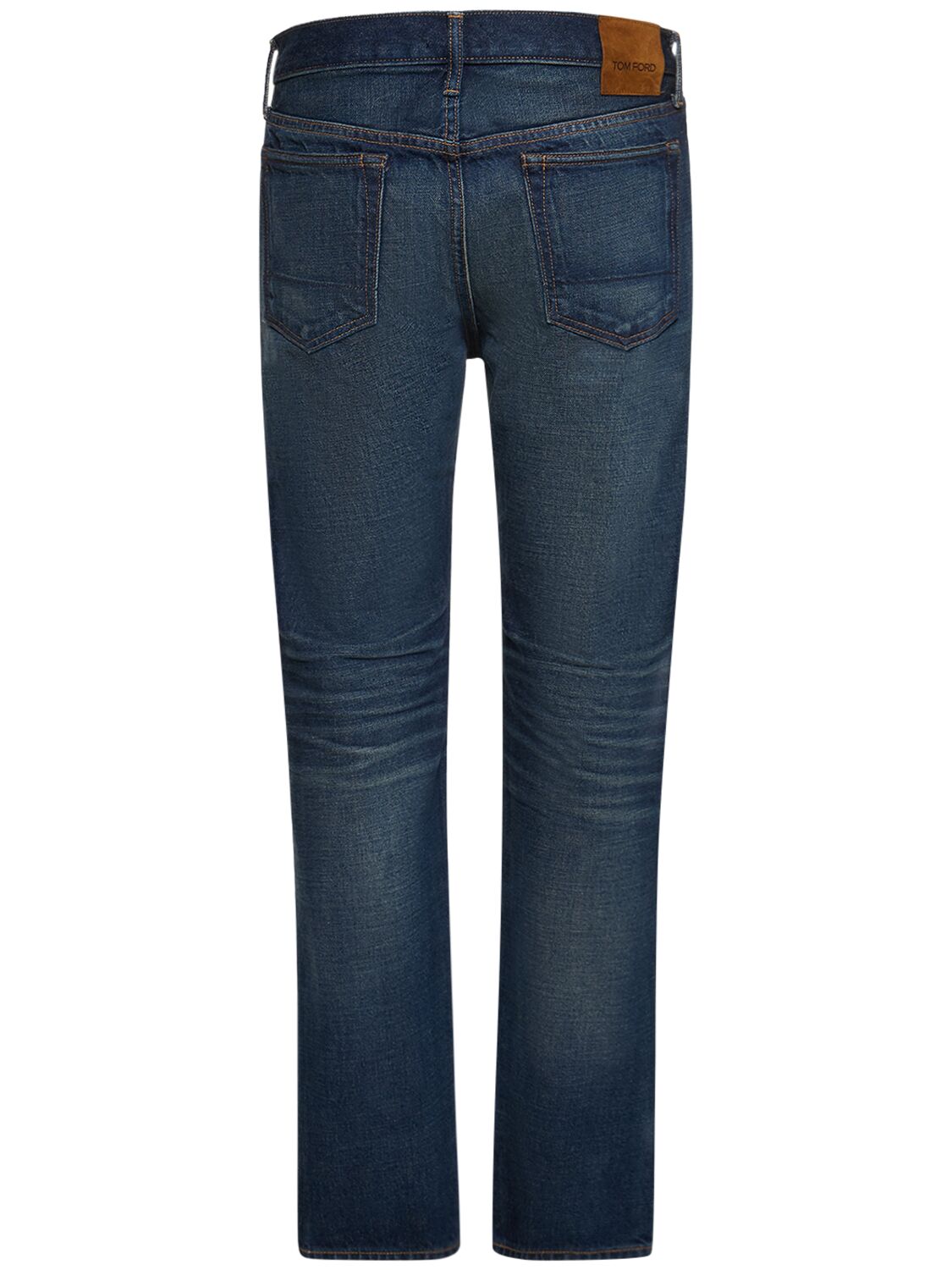 Shop Tom Ford Standard Fit Denim Jeans In Strong High Blu