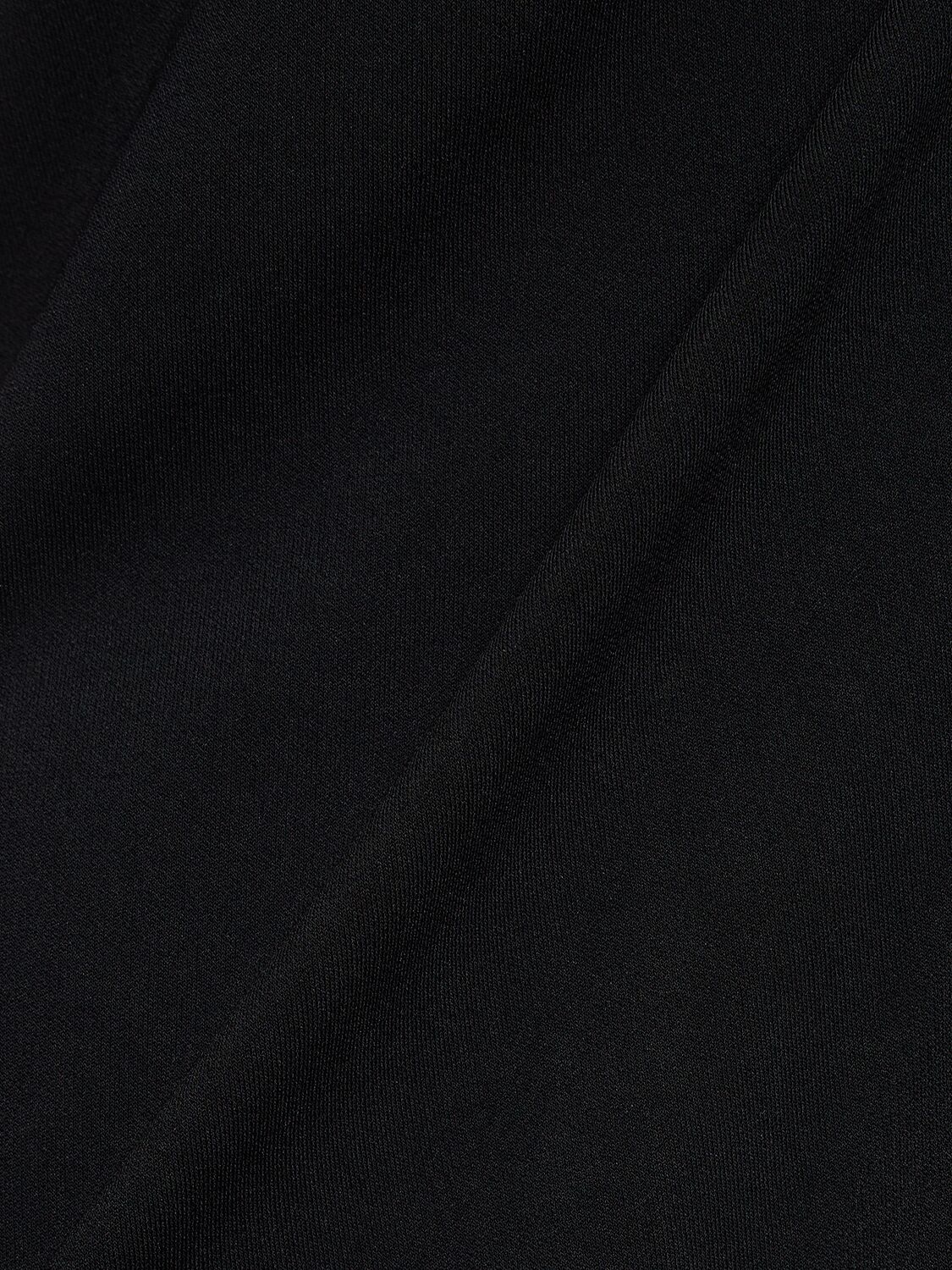 Shop Leslie Amon Zahia Stretch Jersey Maxi Dress In Black