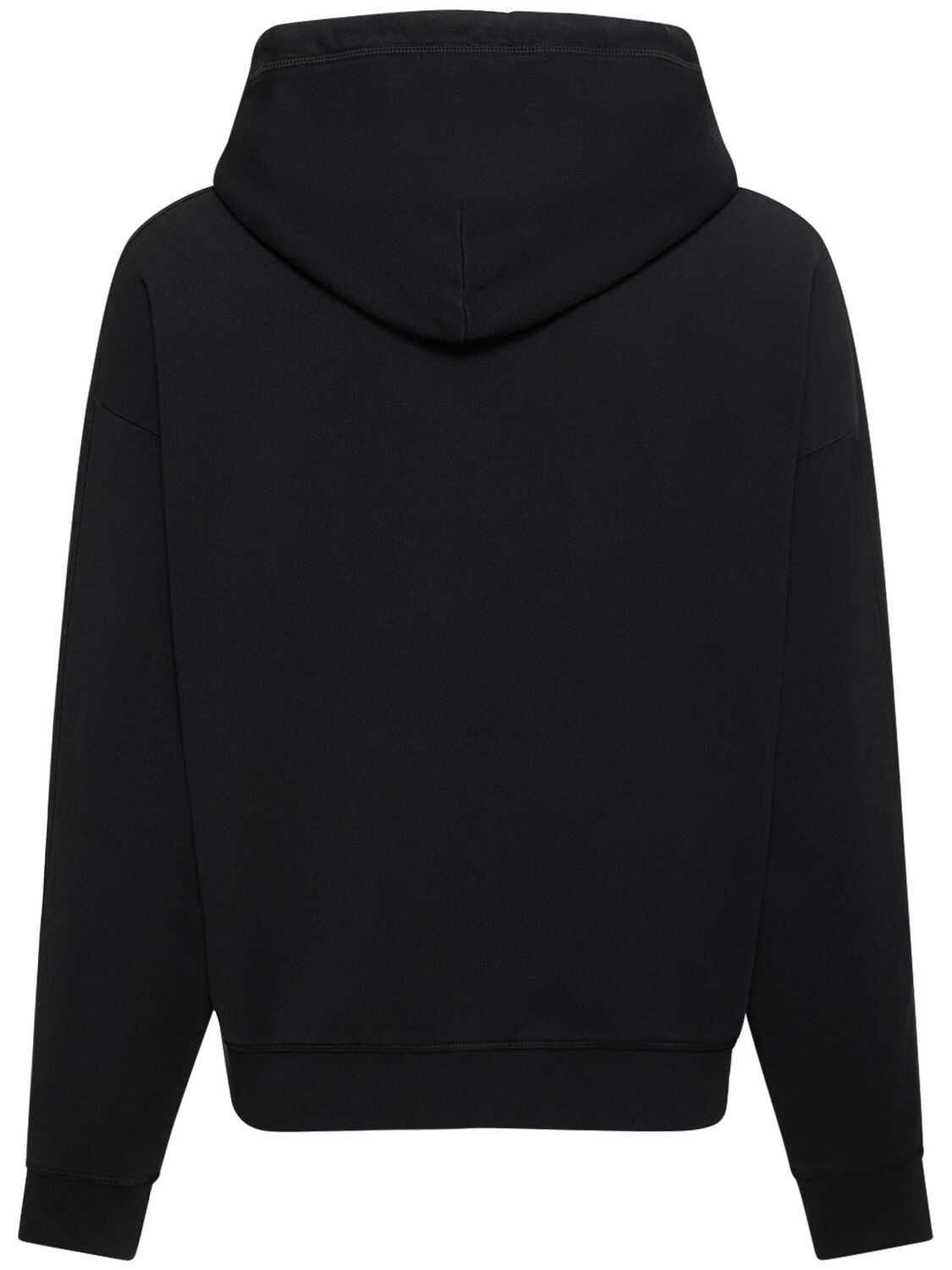 Shop Dsquared2 Burbs Printed Cotton Hoodie In Black