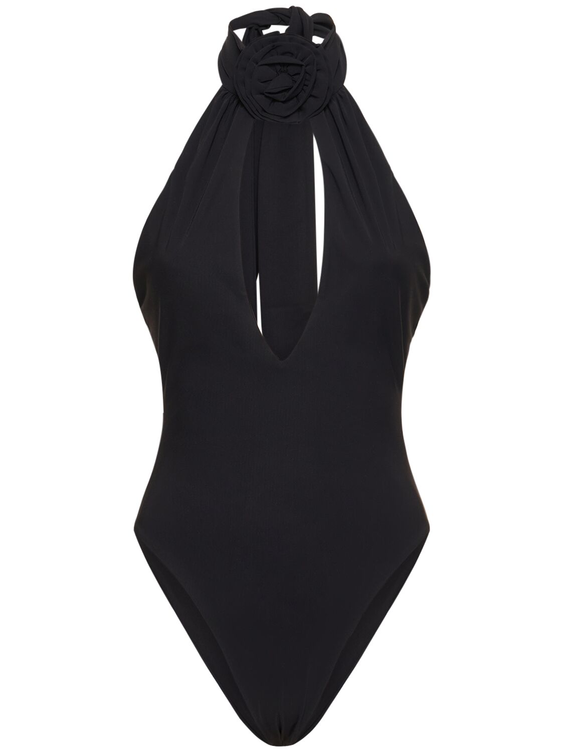 Magda Butrym Jersey One Piece Swimsuit In Black