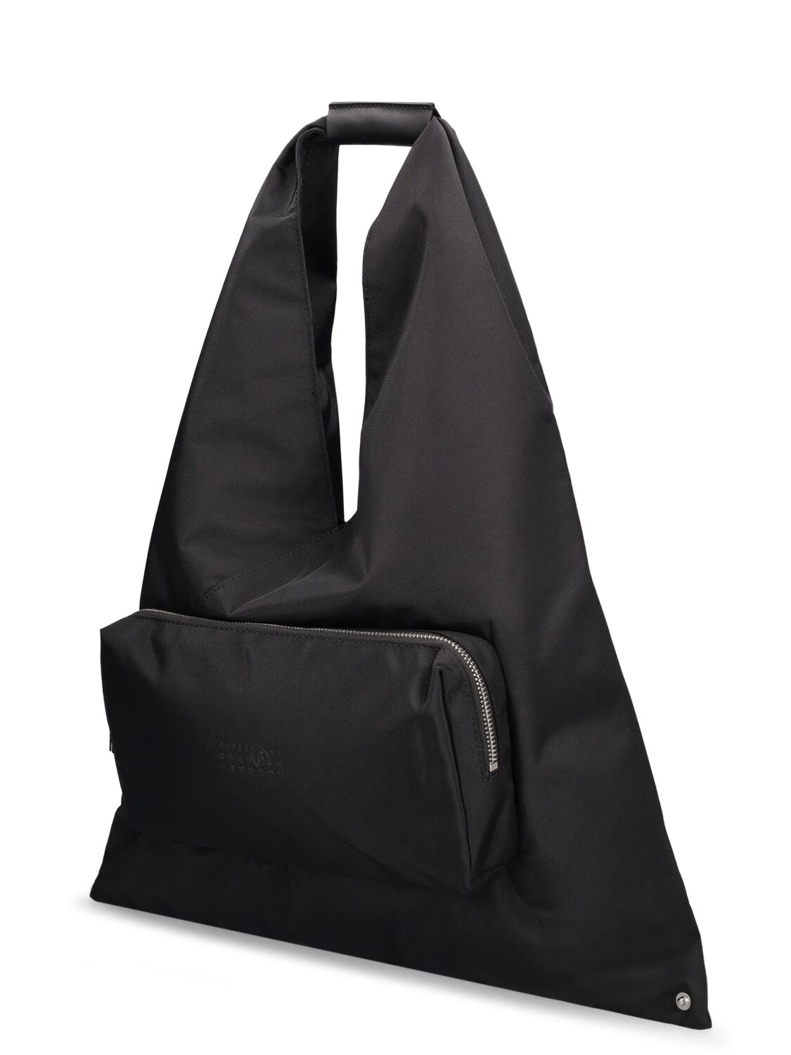 Shop Mm6 Maison Margiela Japanese Pocket Nylon Tote Bag In Black