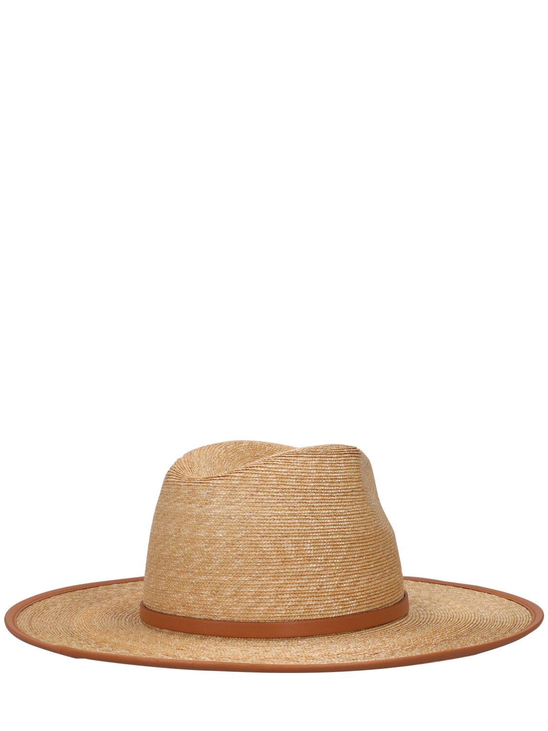 Shop Valentino Large V Logo Signature Brimmed Hat In Naturale,almond