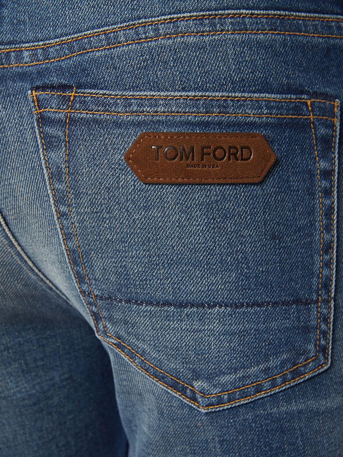 Shop Tom Ford High Rise Denim Flared Jeans In Blue