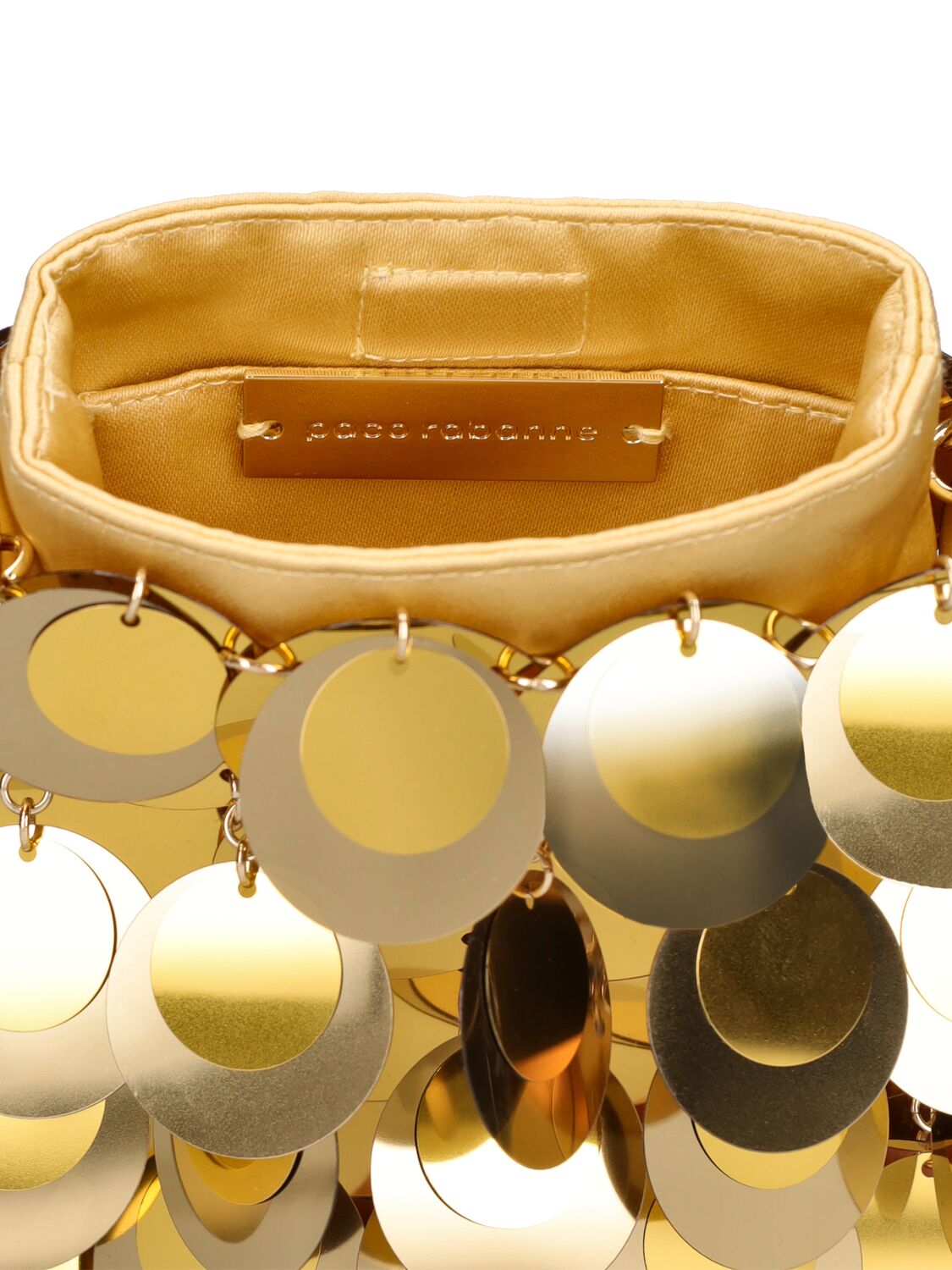 Shop Rabanne Sac A Main Shoulder Bag In Gold