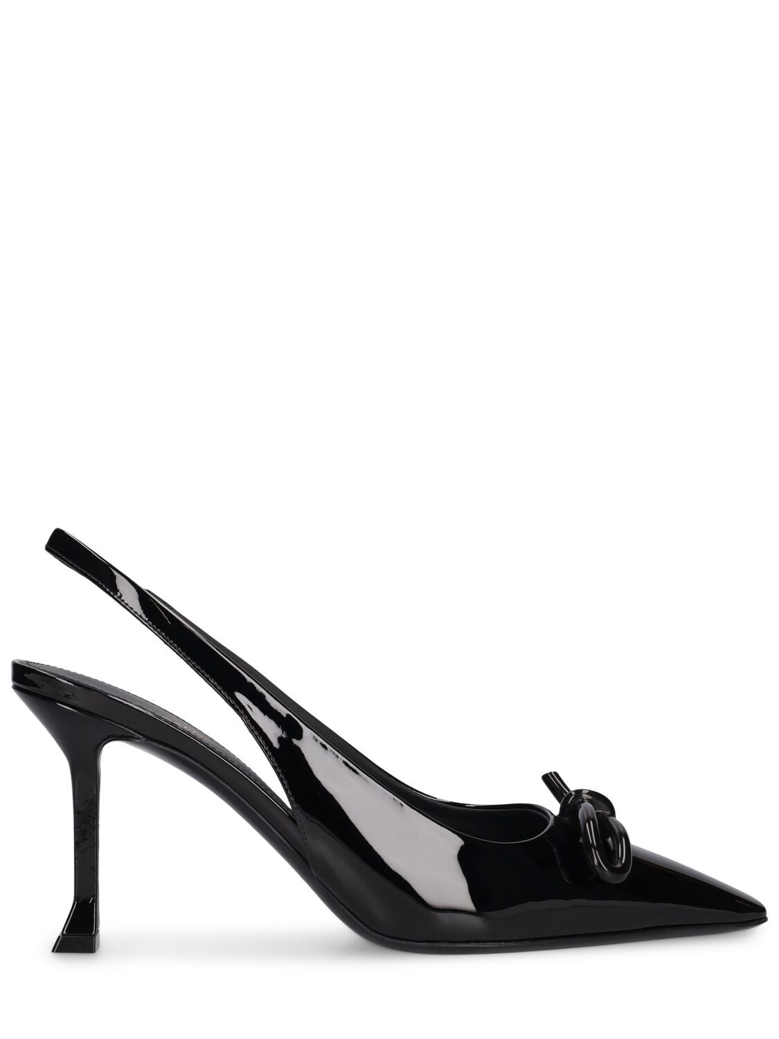 Ferragamo 85mm Arlene Patent Leather Heels In Black