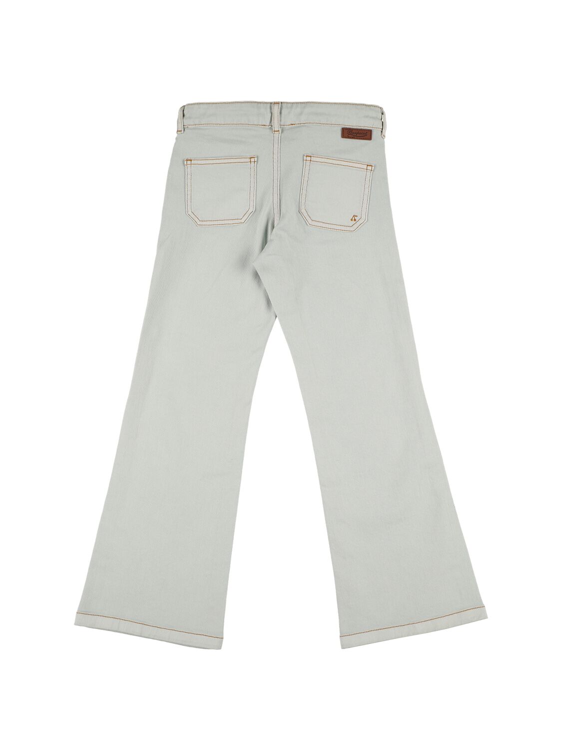 Shop Bonpoint Stretch Cotton Denim Jeans In Light Blue