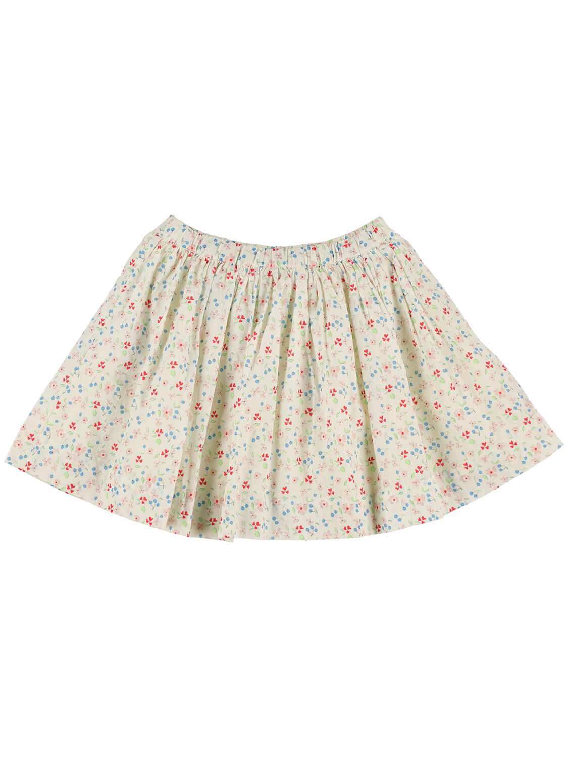 Shop Bonpoint Printed Cotton Skirt In Multicolor