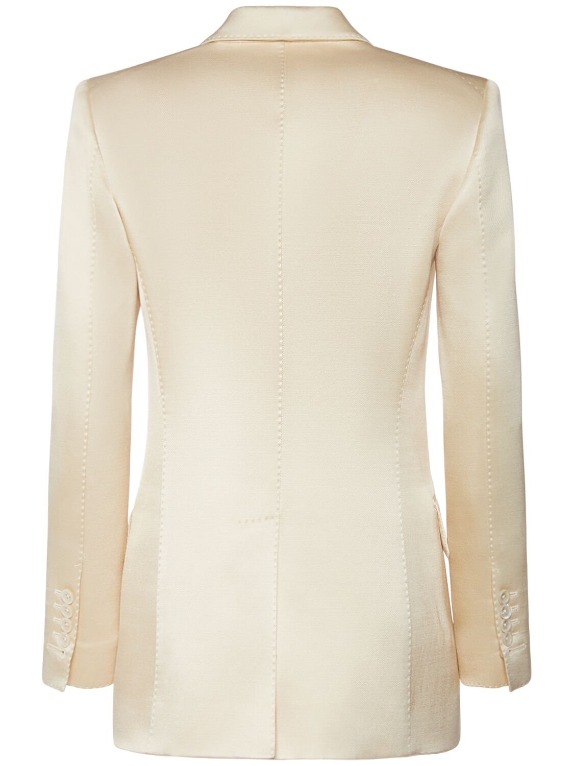 Shop Tom Ford Wool Blend Twill Blazer In Champagne