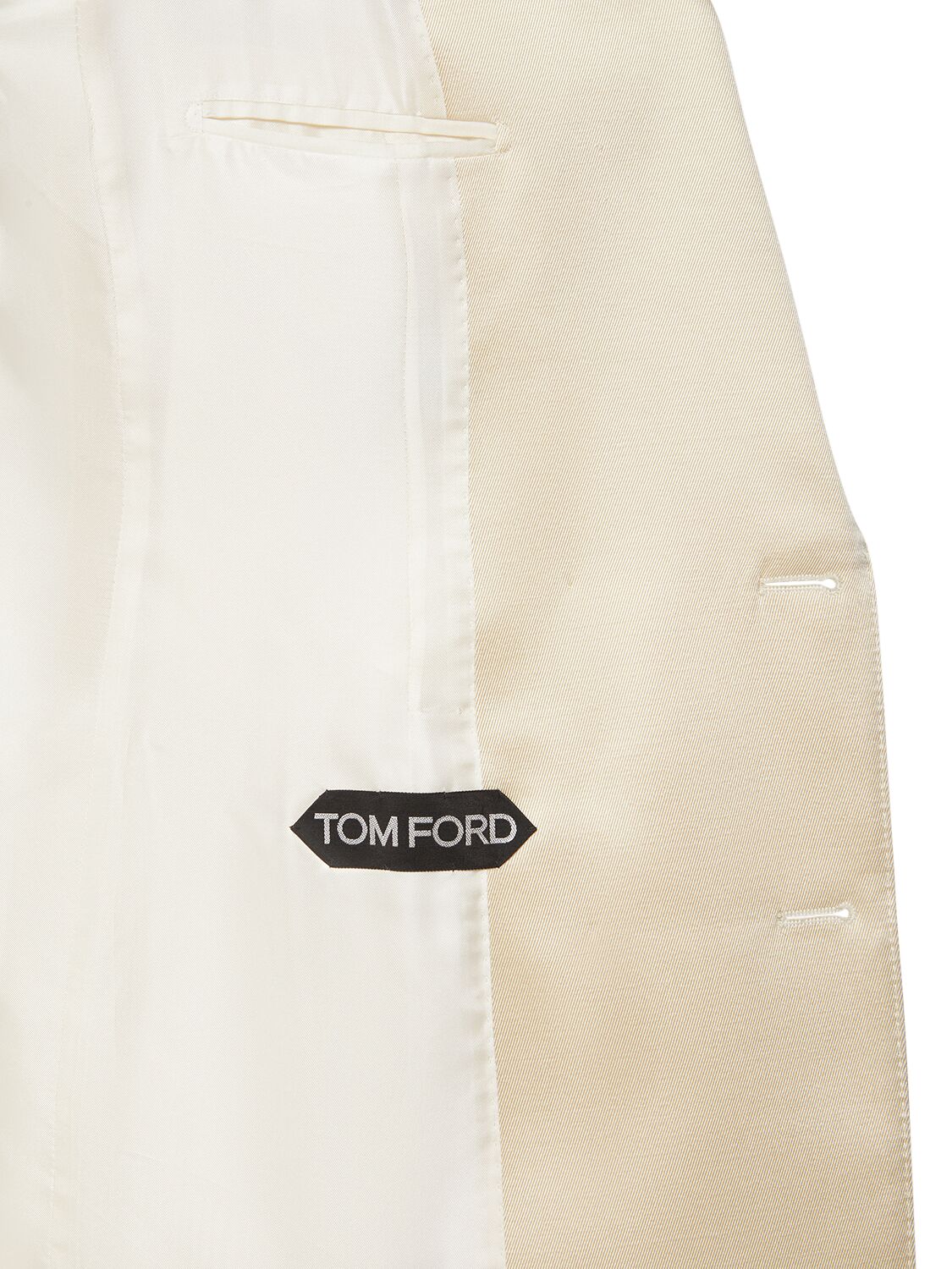 Shop Tom Ford Wool Blend Twill Blazer In Champagne