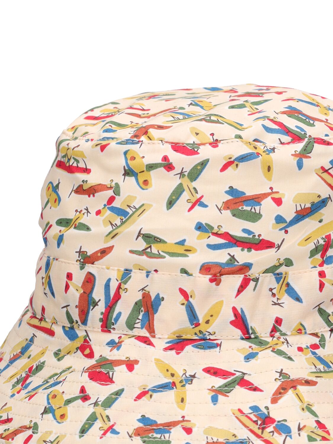 Shop Bonpoint Cotton Poplin Bucket Hat In Multicolor