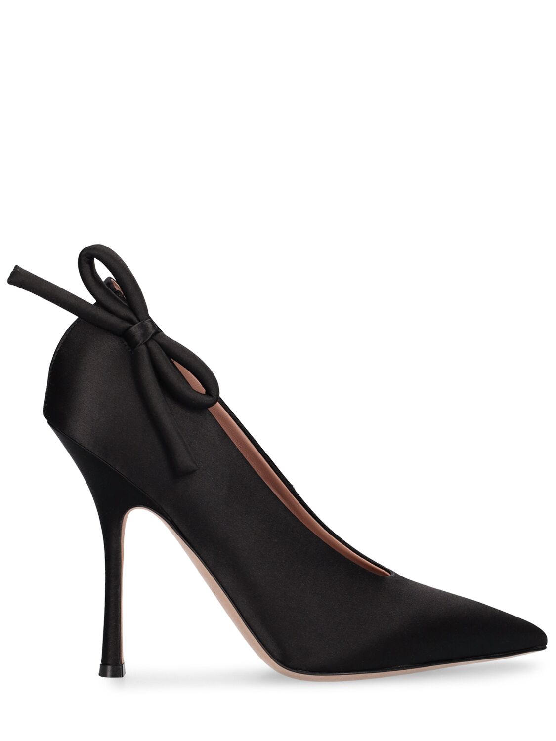 Shop Valentino 110mm Vg Nite-out Satin Pumps In Black