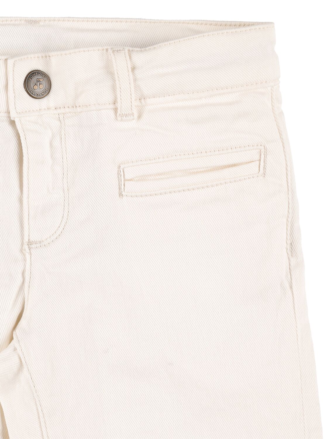 Shop Bonpoint Stretch Cotton Denim Jeans In White