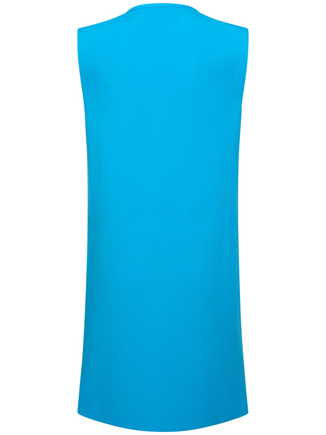 Shop Jil Sander Sleeveless Knit Cutout Mini Dress In Blue