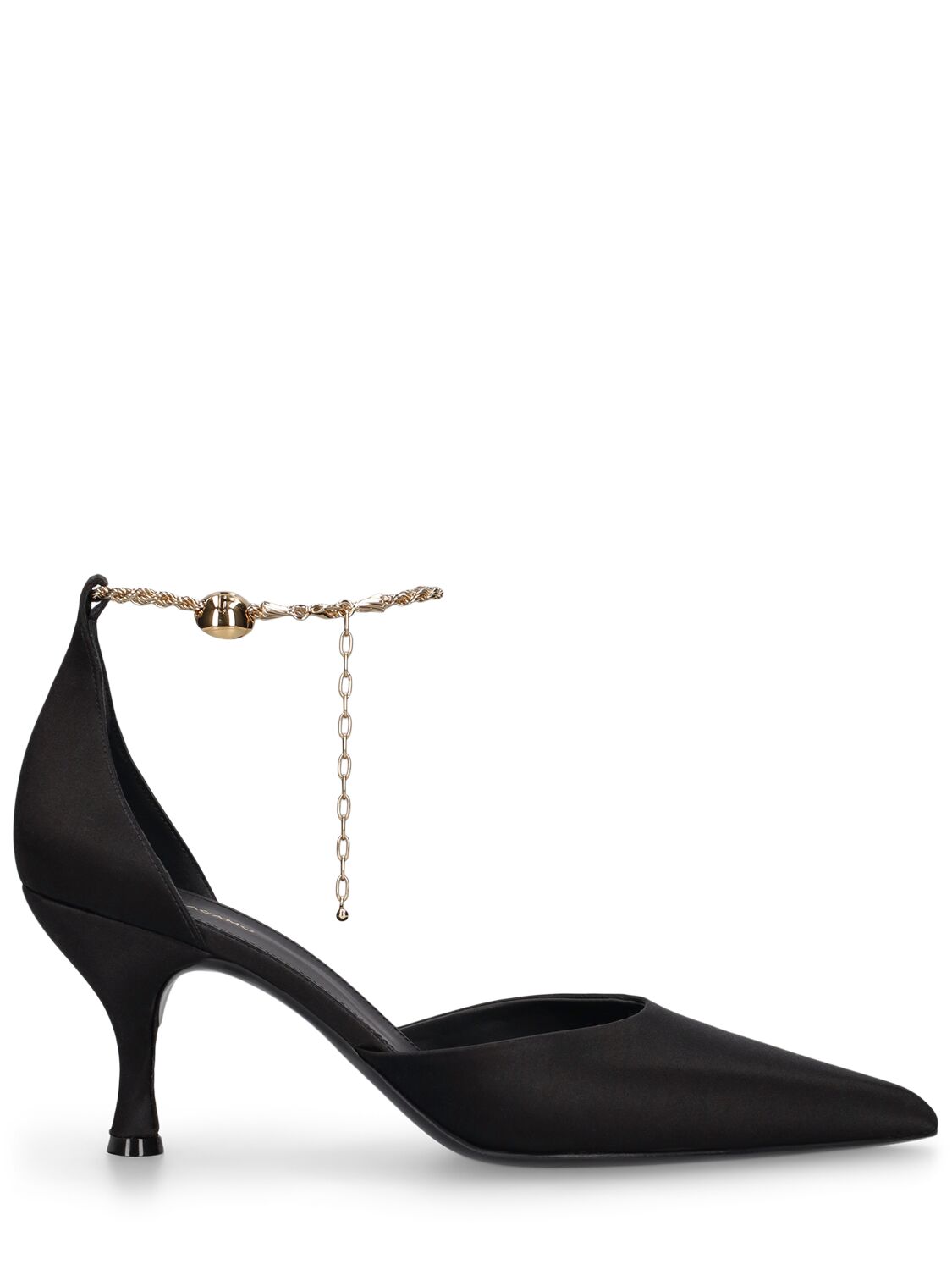 Ferragamo 70mm Satin Pumps In Black