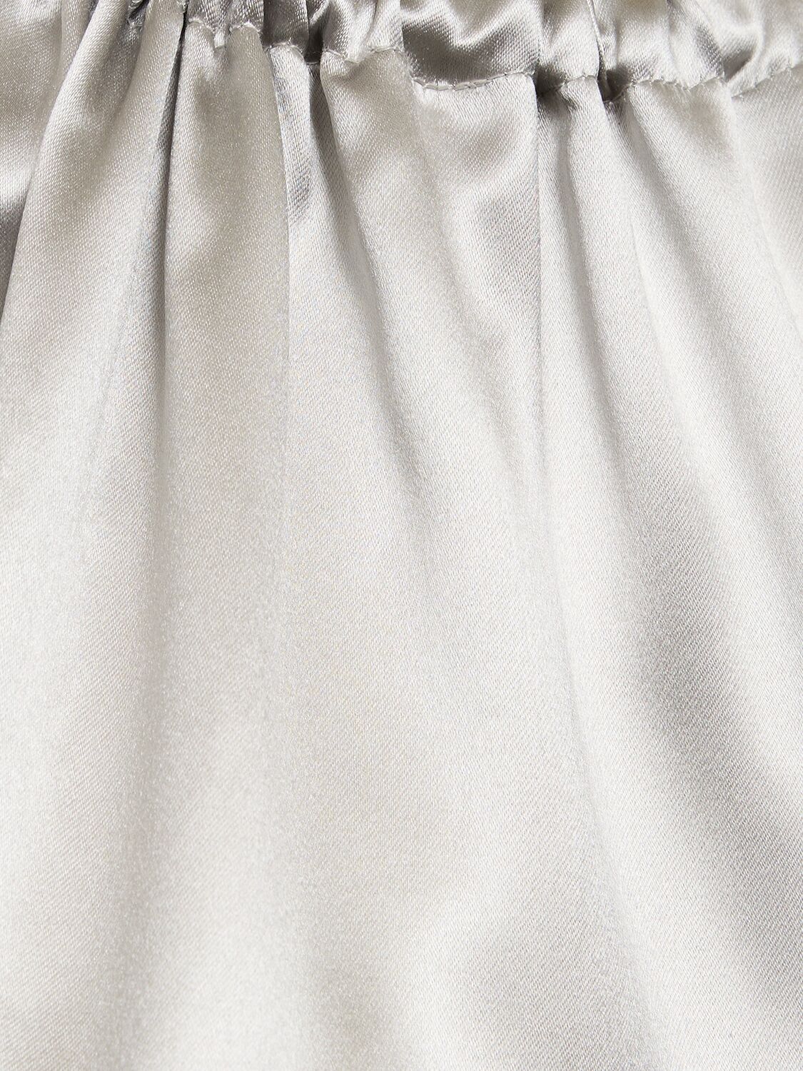 Shop Loulou Studio Morene Silk Blend Halter Neck Long Dress In Grey