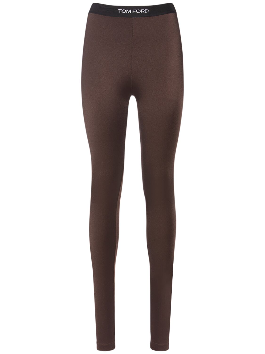 Tom Ford Lycra Signature Leggings In Brown