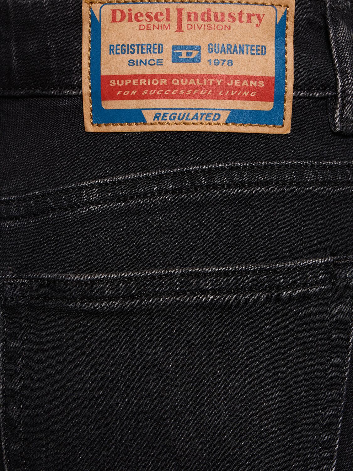 Shop Diesel 2003 D-escription Straight Jeans In Black
