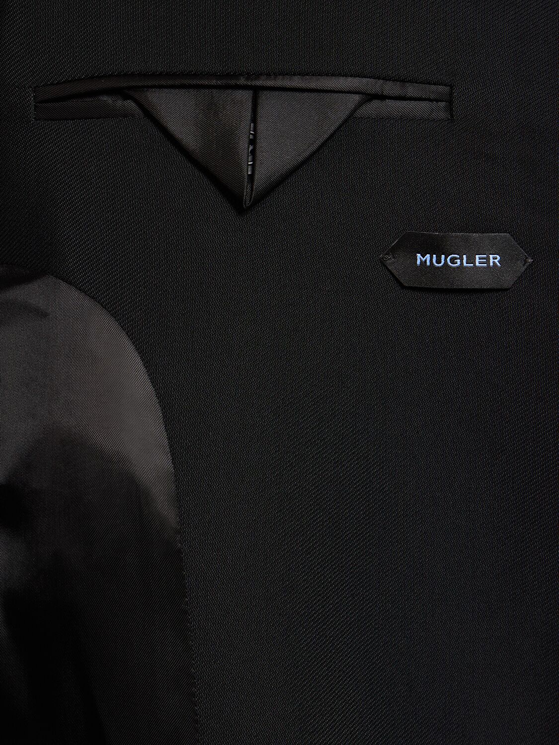 MUGLER OVERSIZE SINGLE BREASTED JACKET W/ HOOKS 