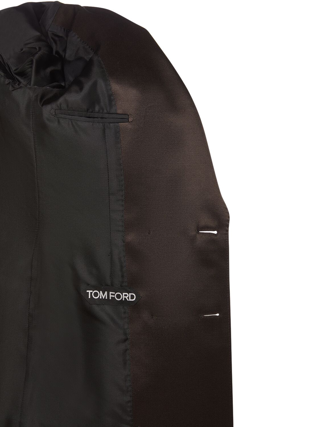 Shop Tom Ford Wool Blend Twill Blazer In Brown