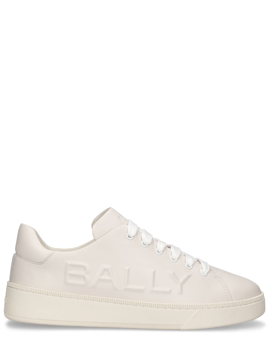 Shop Bally Reka Leather Low Sneakers In White