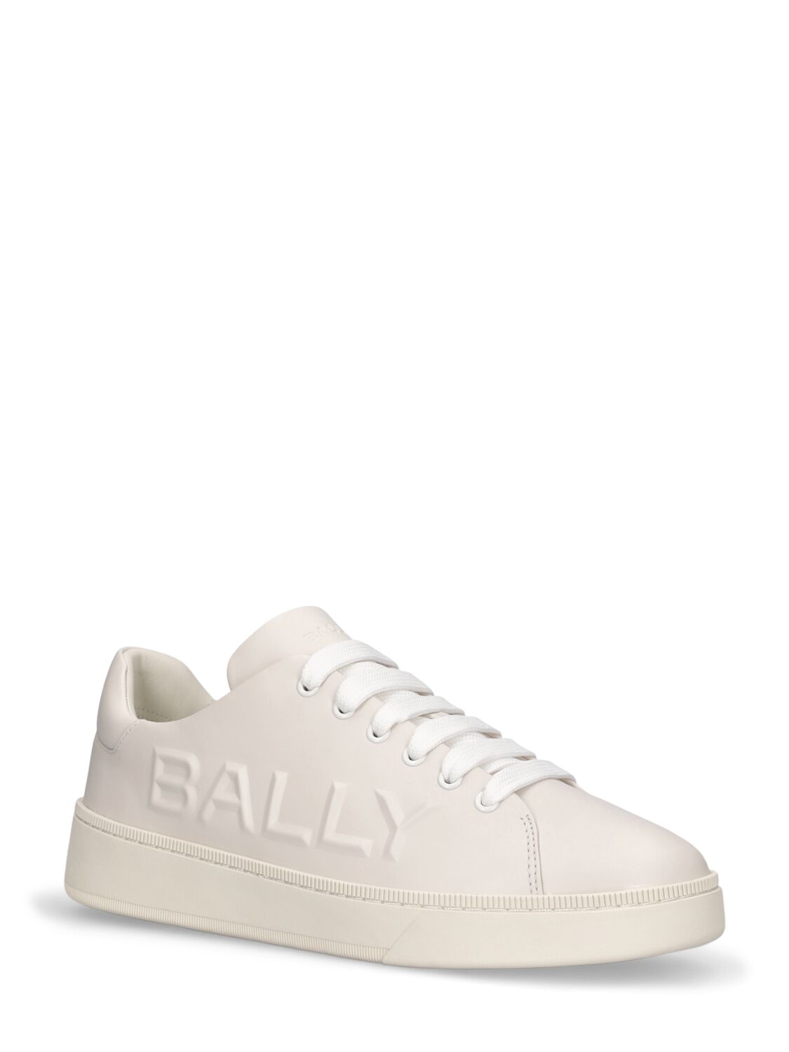 Shop Bally Reka Leather Low Sneakers In White
