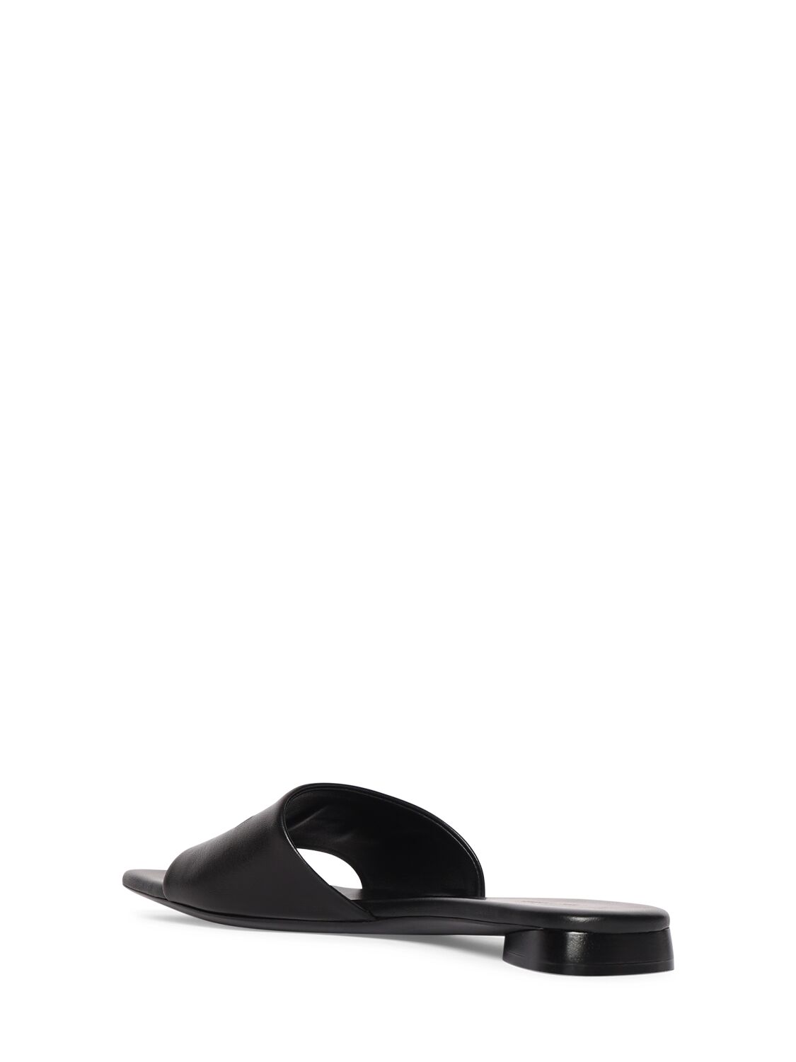 Shop Balenciaga 10mm Dutyfree Shiny Leather Sandals In Black
