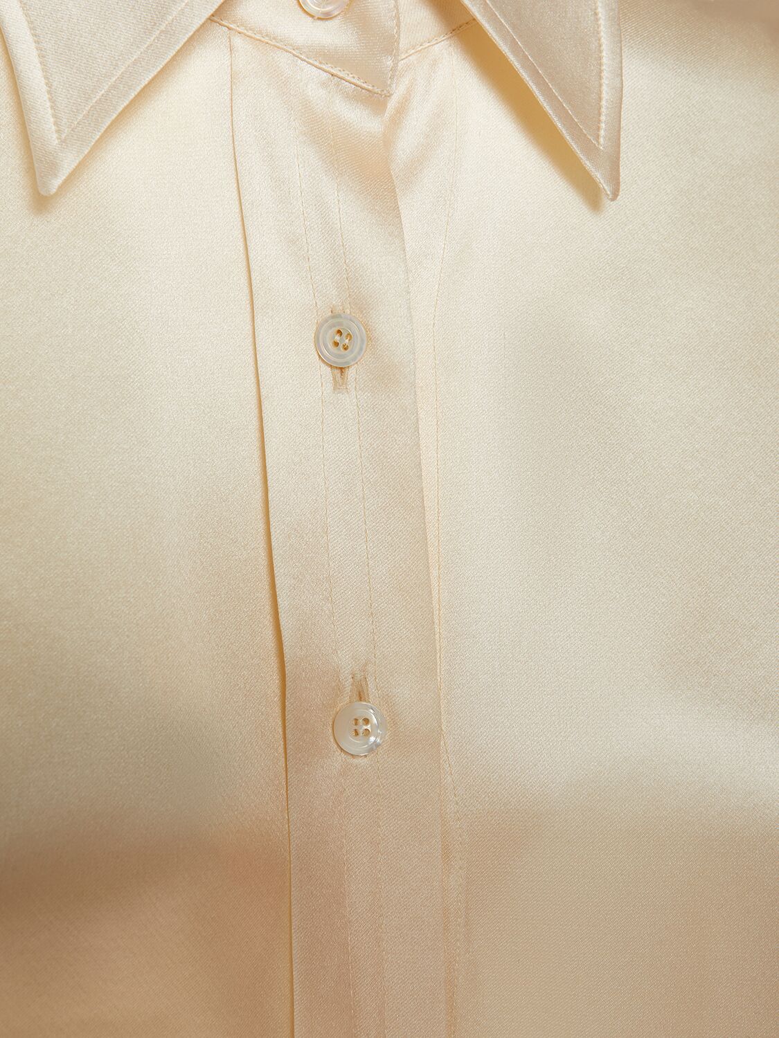 Shop Tom Ford Fluid Silk Charmeuse Shirt In White