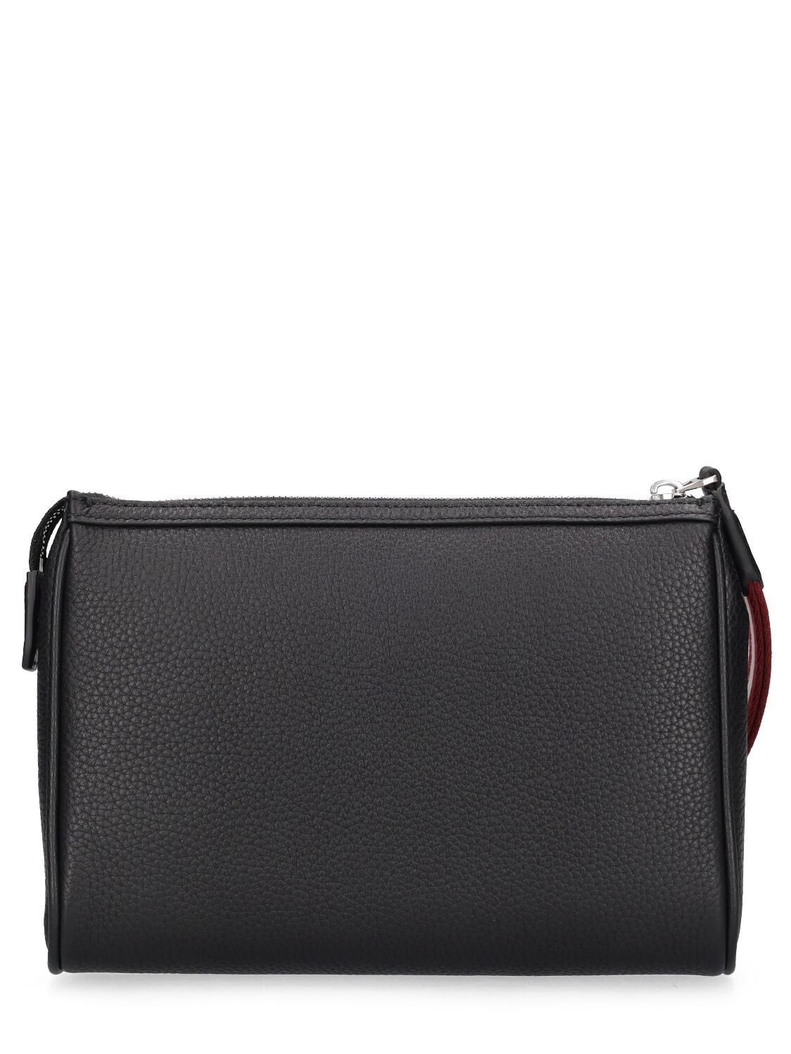 Shop Bally Code Leather Clutch In Black