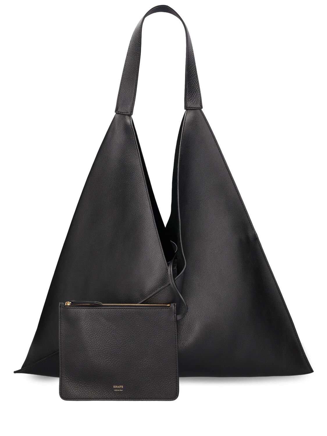 Shop Khaite Sara Leather Tote Bag In Black
