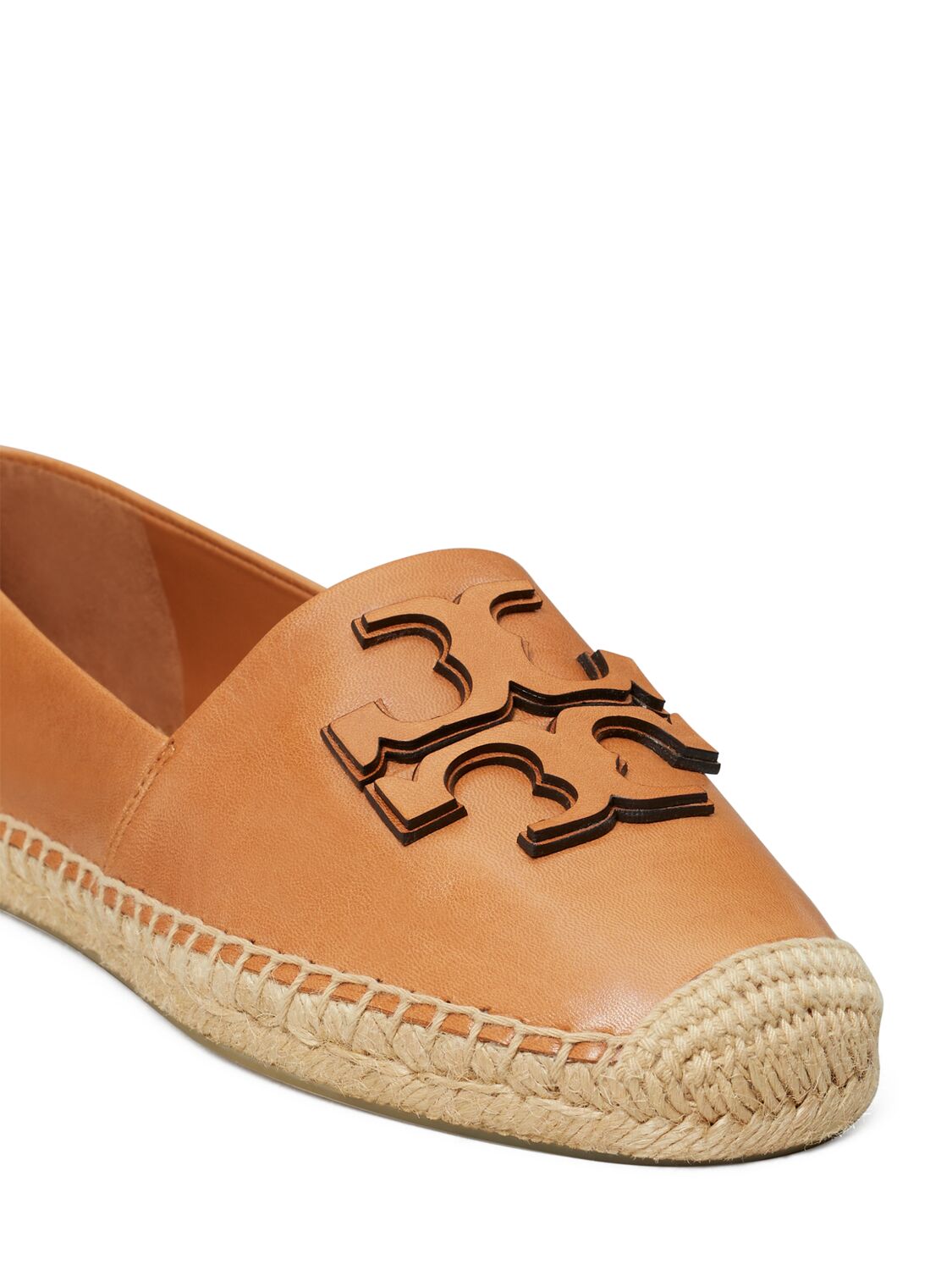 Shop Tory Burch 20mm Ines Leather Espadrilles In 棕黄色